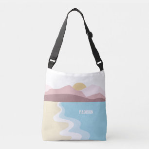 Sac Ajustable Illustration de la nature du monogramme personnali