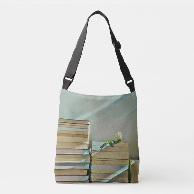Sac Ajustable Illustration de l'amoureux de bibliothèque (Devant)