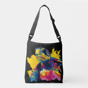 Sac Ajustable Illustration de portrait de tortue Peinture à l'aq
