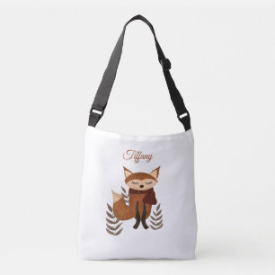 Sac Ajustable Illustration de renard mignon en hiver