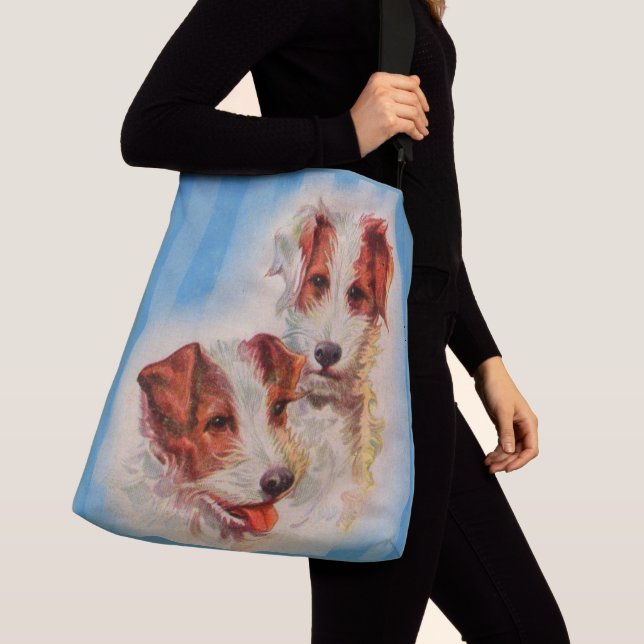 Sac Ajustable Illustration de terriers Jack Russell mignons (De près)