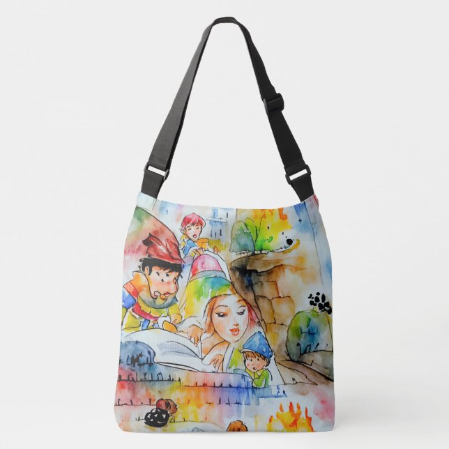 Sac Ajustable Illustration d'un conte de fées de Whimsical (Devant)