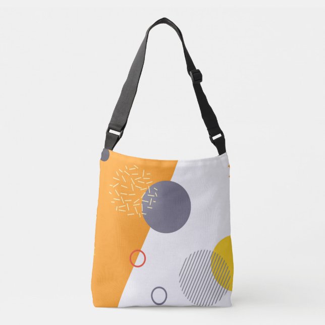 Sac Ajustable Illustration géométrique urbaine, cool, unique, te (Devant)