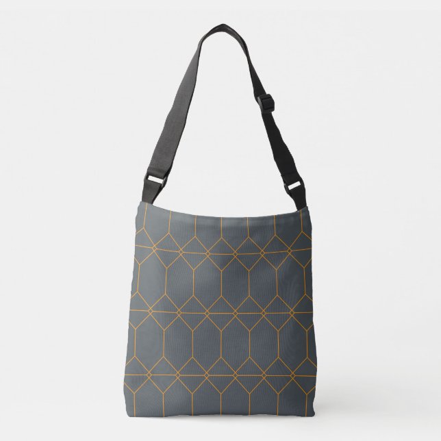 Sac Ajustable Illustration verte, d'or, simple, rétro, élégante (Devant)
