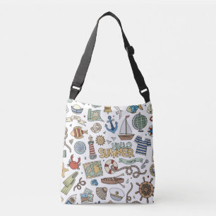 Sac Ajustable Illustrations de plage estivale amusante