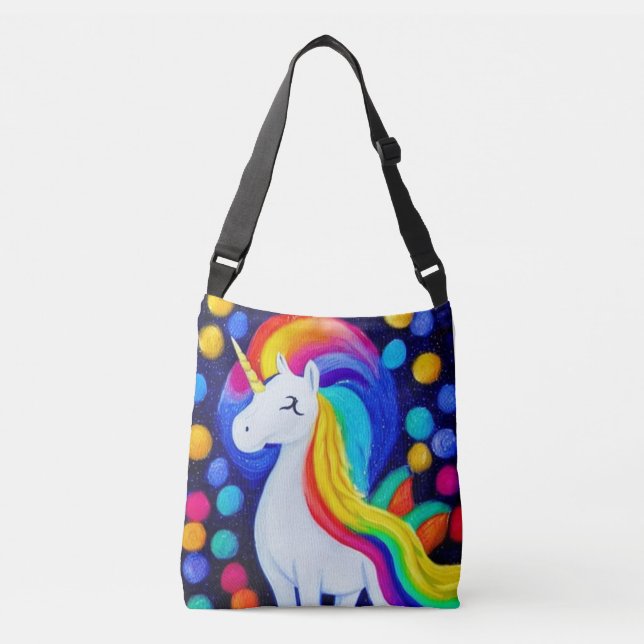 Sac Ajustable Image: colorful unicorn (Devant)