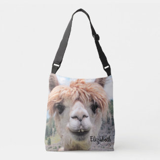Sac Ajustable Image de sourire mignonne de photo d'alpaga