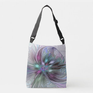 Sac Ajustable Imaginaire coloré Abstrait Fleur fractale moderne