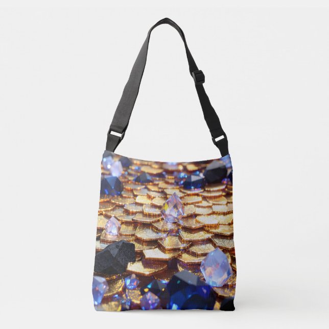 Sac Ajustable Imaginaire de luxe Gemstone Abstrait (Devant)