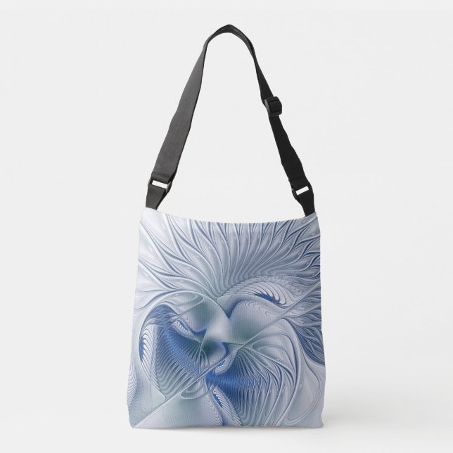 Sac Ajustable Imaginaire dynamique tons bleus Abstraits Art frac (Devant)