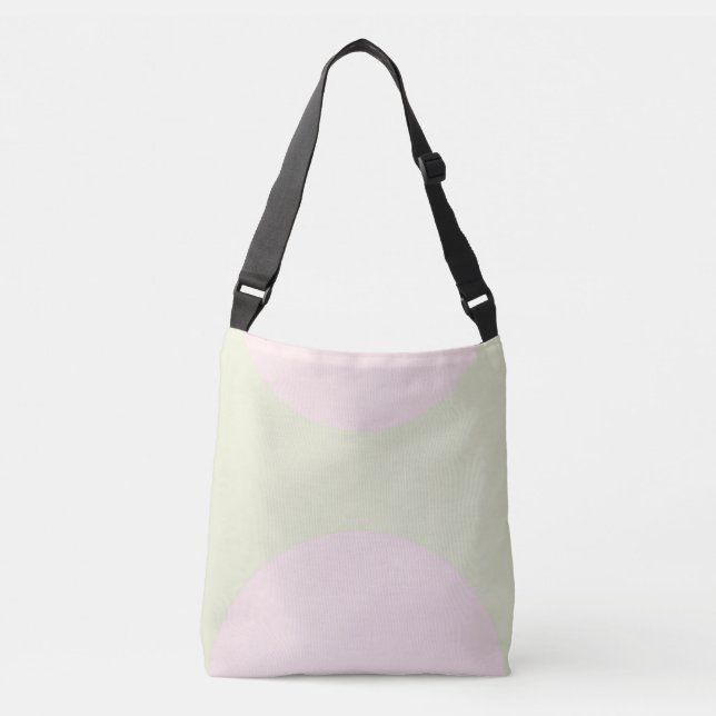 Sac Ajustable Impression abstraite recto-verso vert pastel (Devant)