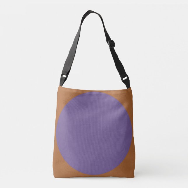 Sac Ajustable Impression d'art abstrait double face violet sur b (Dos)