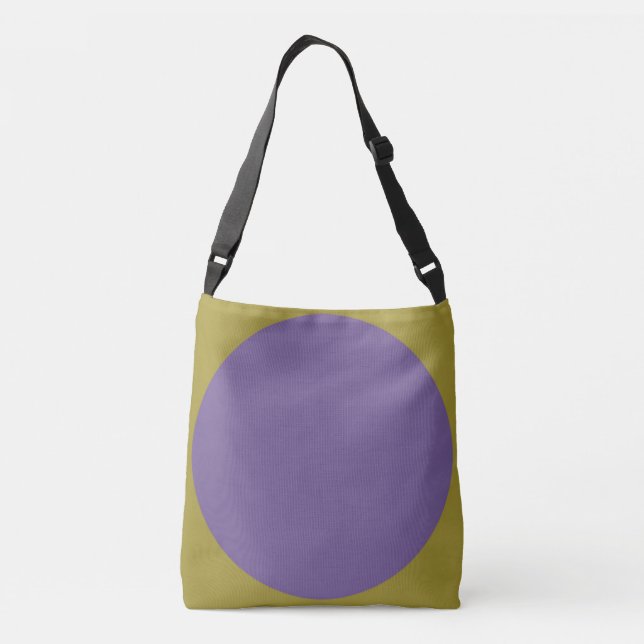Sac Ajustable Impression d'art abstrait double face violet sur v (Dos)