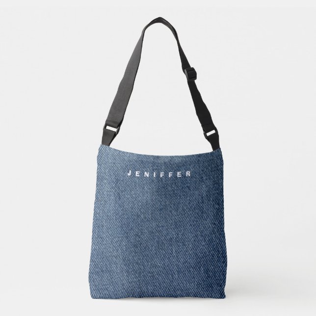 Sac Ajustable Impression de Denim personnalisée (Devant)