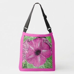 Sac Ajustable Impression de Morning Glory - rose fuchsia