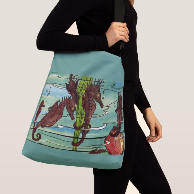 Sac Ajustable impression des hippocampes (De près)