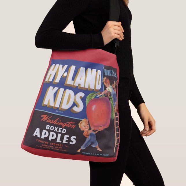 Sac Ajustable Impression étiquette Hyland Kids Washington Apples (De près)