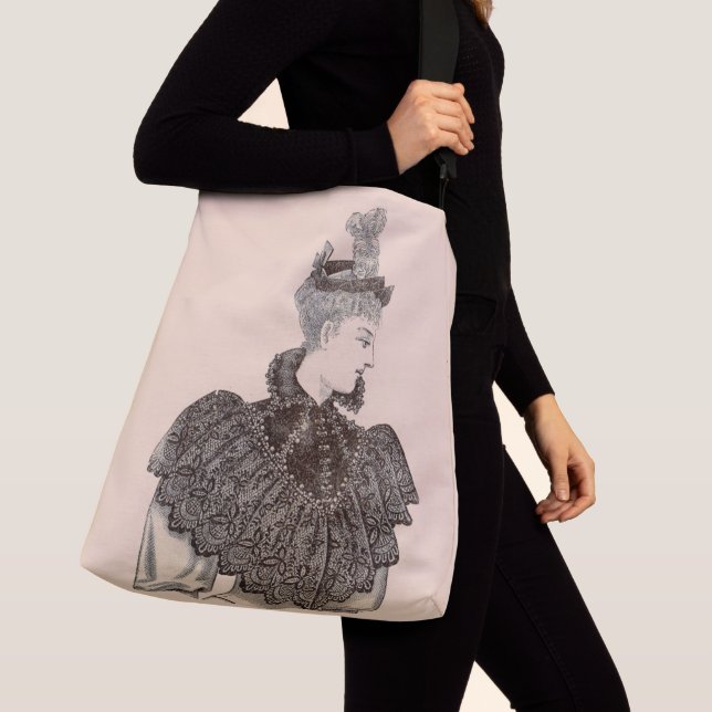Sac Ajustable Impression féminine victorienne 1897 (De près)