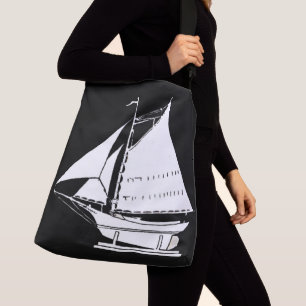 Sac Ajustable imprimé silhouette de voilier