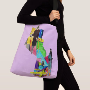 Sac Ajustable Imprimerie art déco féminine des années 1930