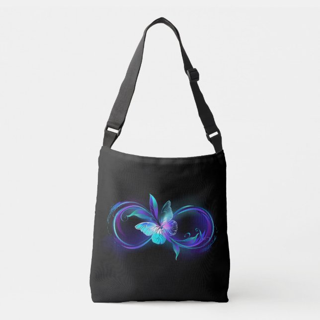 Sac Ajustable Infinité brillante avec papillon magique (Devant)