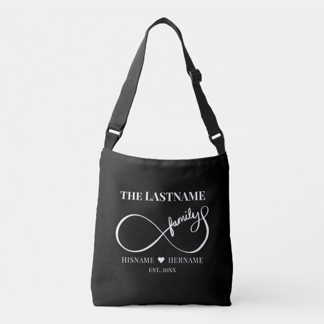 Sac Ajustable Infinity Personalized Family Name and Est. Date (Devant)