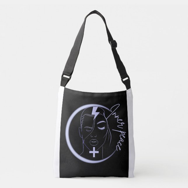 Sac Ajustable Inner Peace Positive Energy – Minimalist Neon Line (Devant)