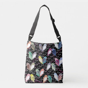 Sac Ajustable Inséparables - beaucoup - amour blanc - lignes ros