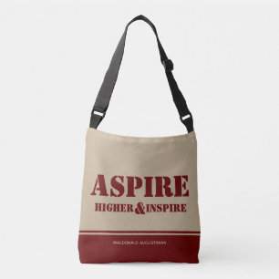 Sac Ajustable Inspirationnel ASPIRE HAUT INSPIRE Bourgogne Kaki