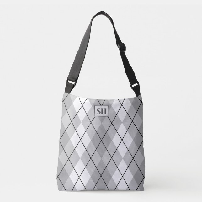 Sac Ajustable Inspiré de l'ancien (Motif Argyle) - (Devant)