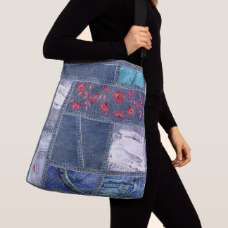 Sac Ajustable Inspiré par Denim Patchwork