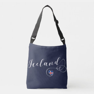 Sac Ajustable Islande Heart Personnalisable Sac, Islandais