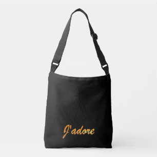 Sac Ajustable J'adore Canvas Messenger Fourre-tout