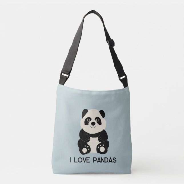 Sac Ajustable J'adore les pandas (Devant)