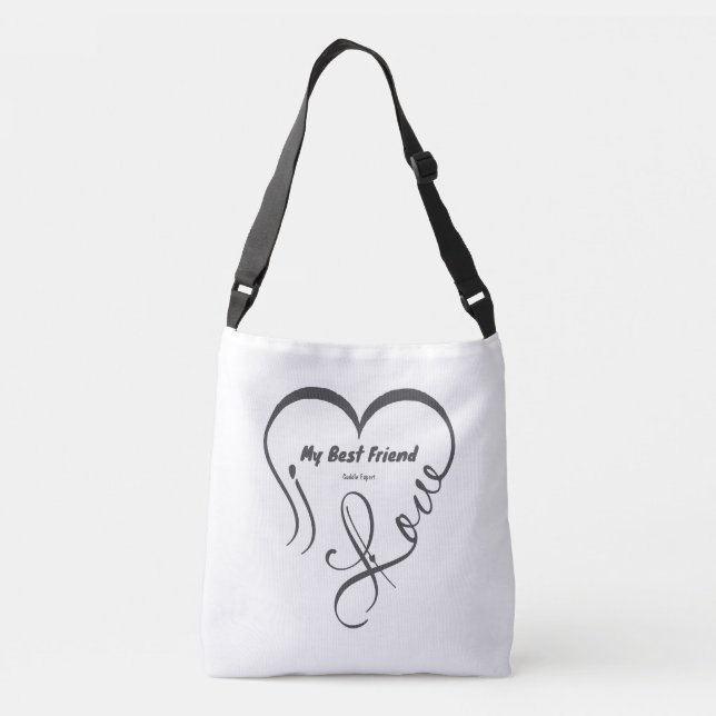 Sac Ajustable J'adore mon meilleur ami • Expert en câlins (Dos)