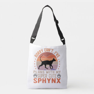 Sac Ajustable J'ai des plans avec mon chat Sphynx