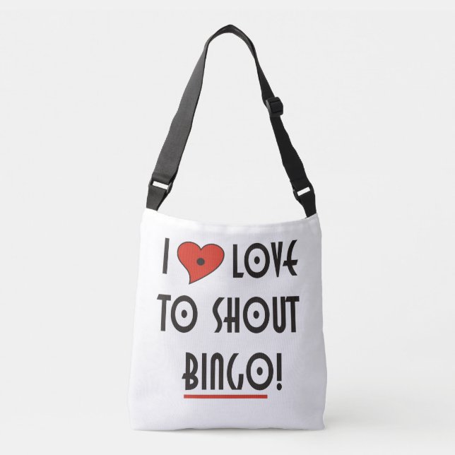 Sac Ajustable J'aime crier Bingo (Devant)