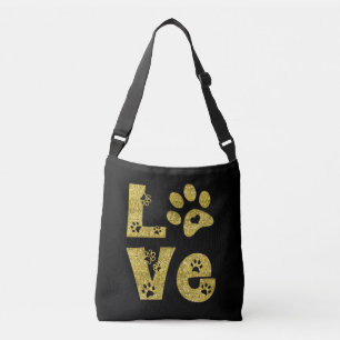 Sac Ajustable J'aime des chats - les parties scintillantes d'or