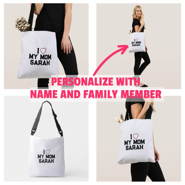 Sac Ajustable J'aime ma maman (I Love My Mom Bag)