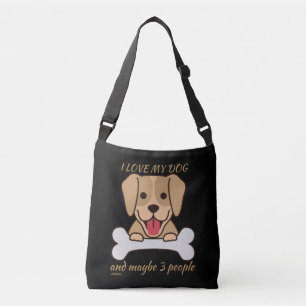 Sac Ajustable J'AIME MON CHIEN ET PEUT-ÊTRE 3 PERSONNES mignonn