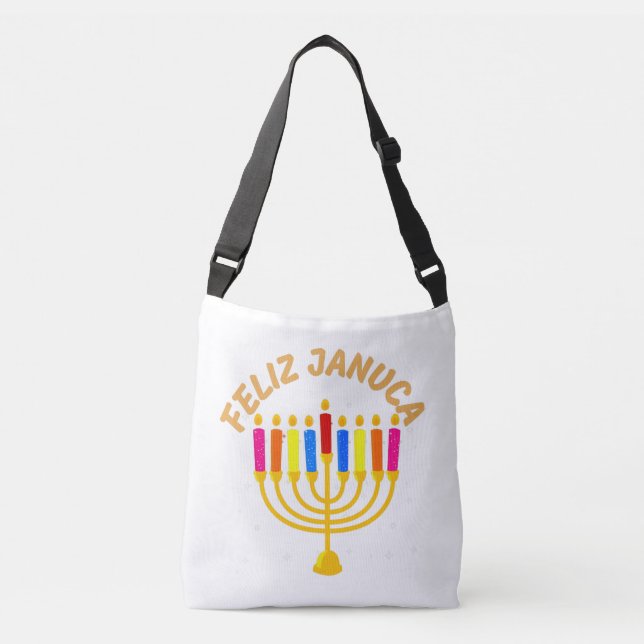 Sac Ajustable Januca, Feliz Januca, Menorah, Masada, Janucia (Devant)