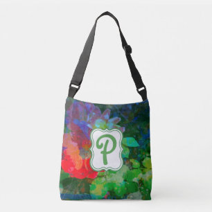 Sac Ajustable Jardin Abstrait de Monogramme customisé
