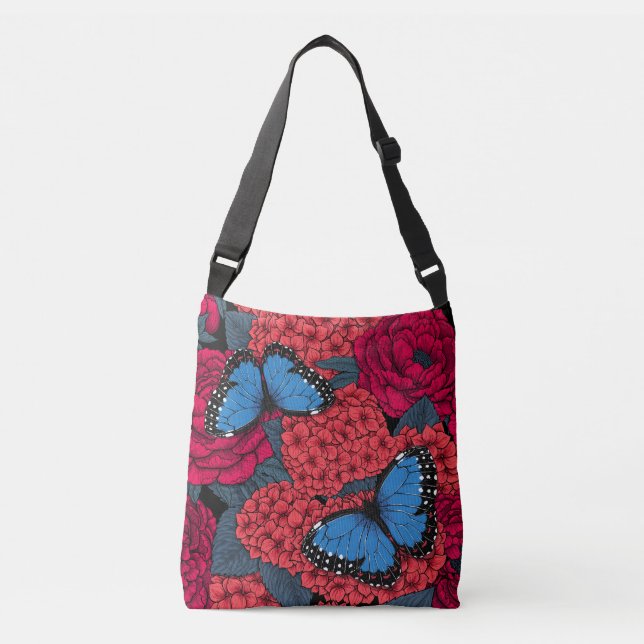 Sac Ajustable Jardin de morpho bleu (Devant)