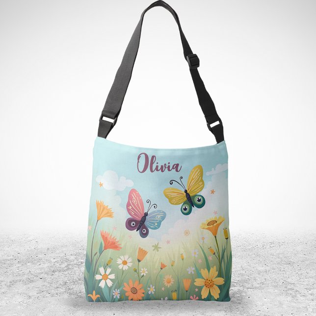Sac Ajustable Jardin de papillons pastel fantaisiste (Créateur téléchargé)