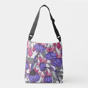 Sac Ajustable Jardin des colibris en rose et rose