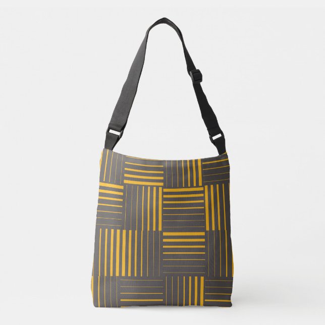 Sac Ajustable Jaune, cool, unique, tendance, lignes modernes (Devant)