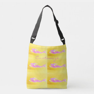 Sac Ajustable jaune rose de natation de sirènes