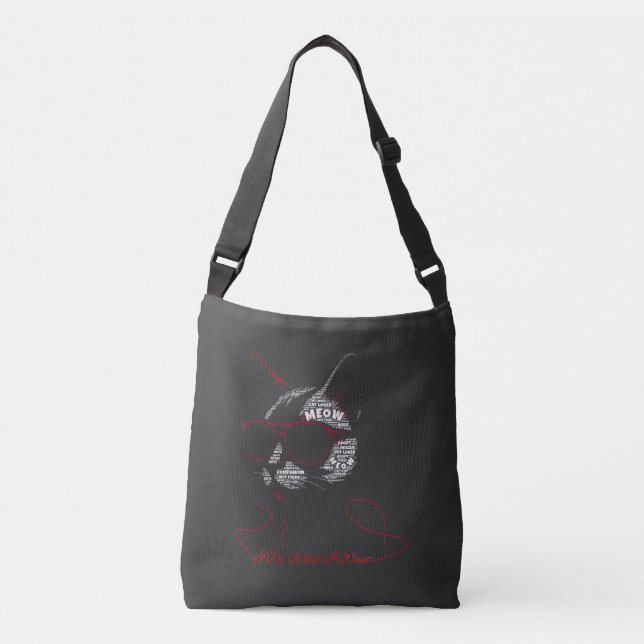 Sac Ajustable Je Fais Ce Que Je Veux Typographie De Chat (Devant)