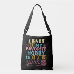 Sac Ajustable Je Knit Mais Mon Hobby Favori Est De Collecter Du