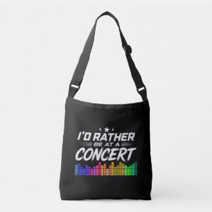 Sac Ajustable Je préférerais être à un concert Funny Music Lover